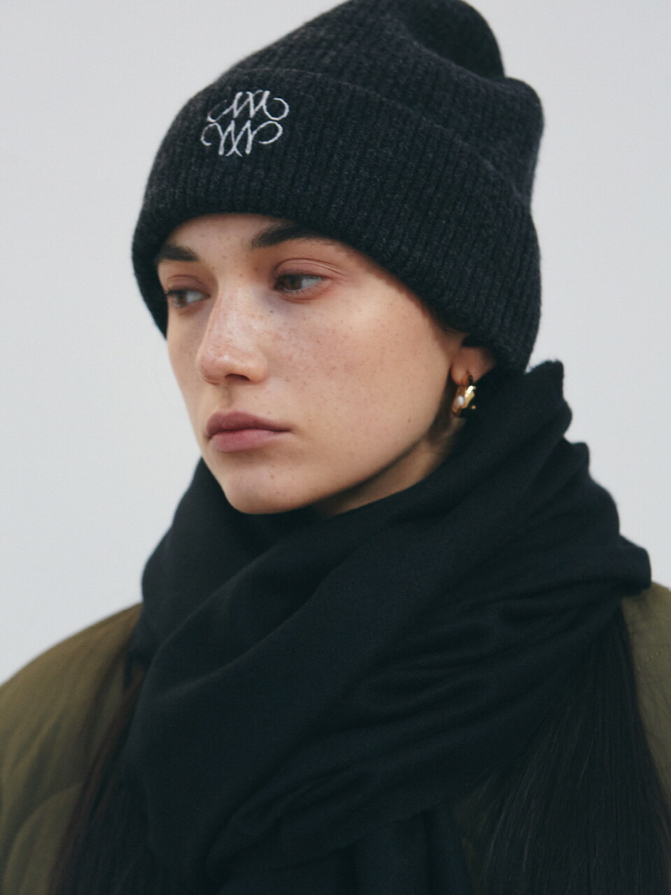 NICK&NICOLE Nicole Wool Soft Beanie_Charcoal