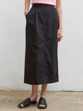 NICK&NICOLE Pintuck Bermuda Skirt_Black