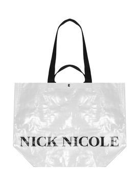 NICK&NICOLE Reusable Waterproof Tarpaulin Bag [Beige]