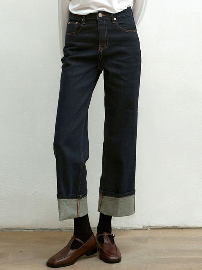 NICK&NICOLE Roll-Up High Rise Jeans