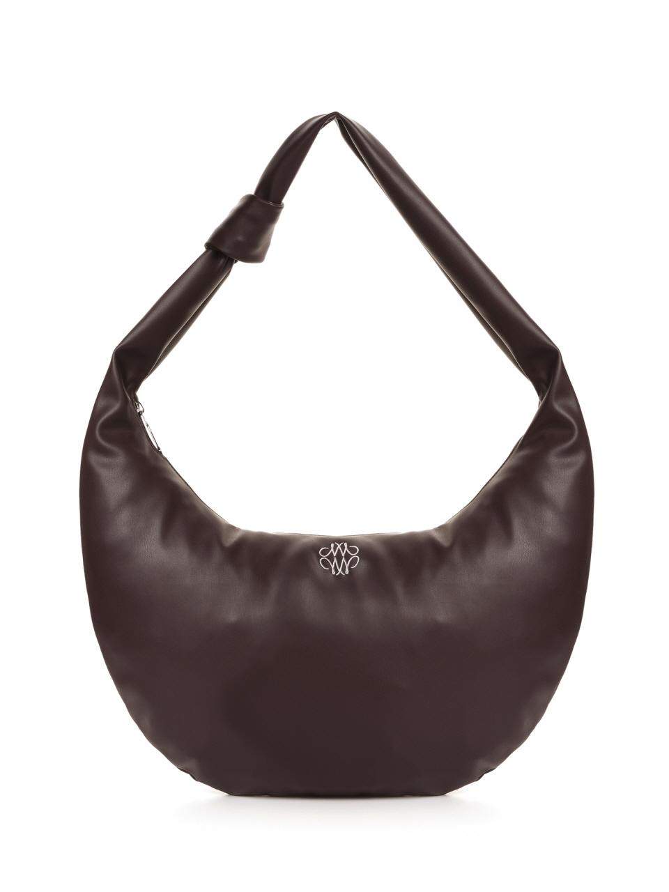 NICK&NICOLE Shoulder Knot Vegan Leather Bag [Brown]