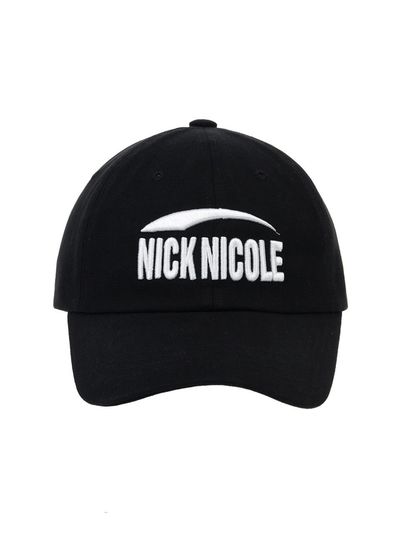 NICK&NICOLE Signature Logo Bio-washed Cotton Ball Cap [Beige]