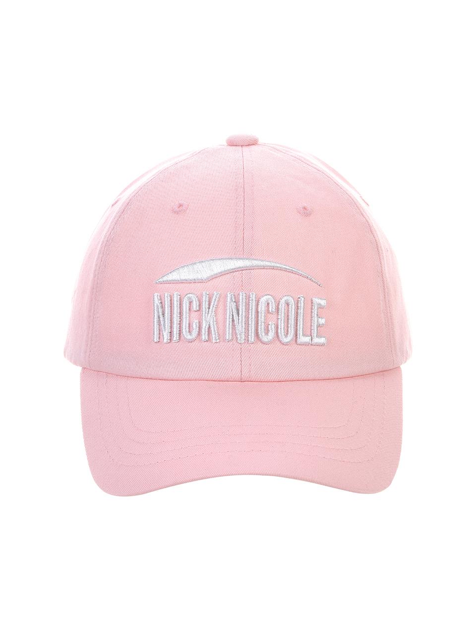 NICK&NICOLE Signature Logo Cotton Ball Cap [Light Pink]