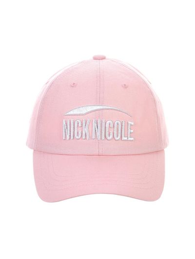 NICK&NICOLE Signature Logo Cotton Ball Cap [Light Pink]
