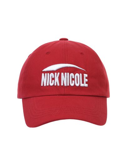 NICK&NICOLE Signature Logo Minimalist Ball Cap [Burgundy]