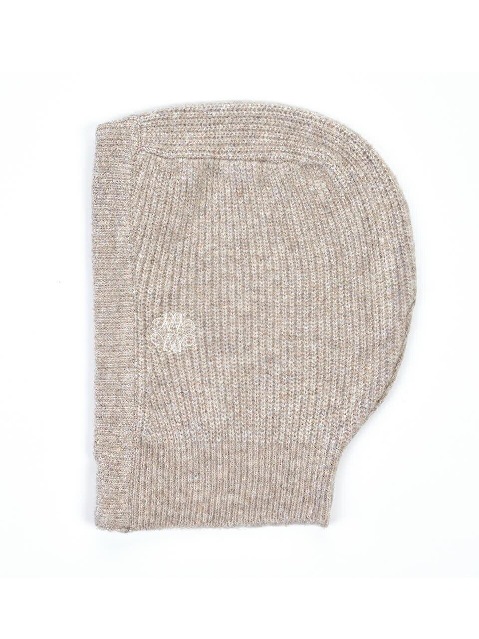 NICK&NICOLE Soft-touch Stretchy Ribbed Balaclava [Light Brown]