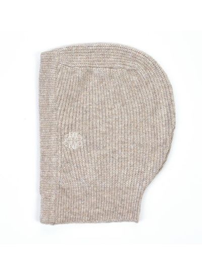 NICK&NICOLE Soft-touch Stretchy Ribbed Balaclava [Light Brown]