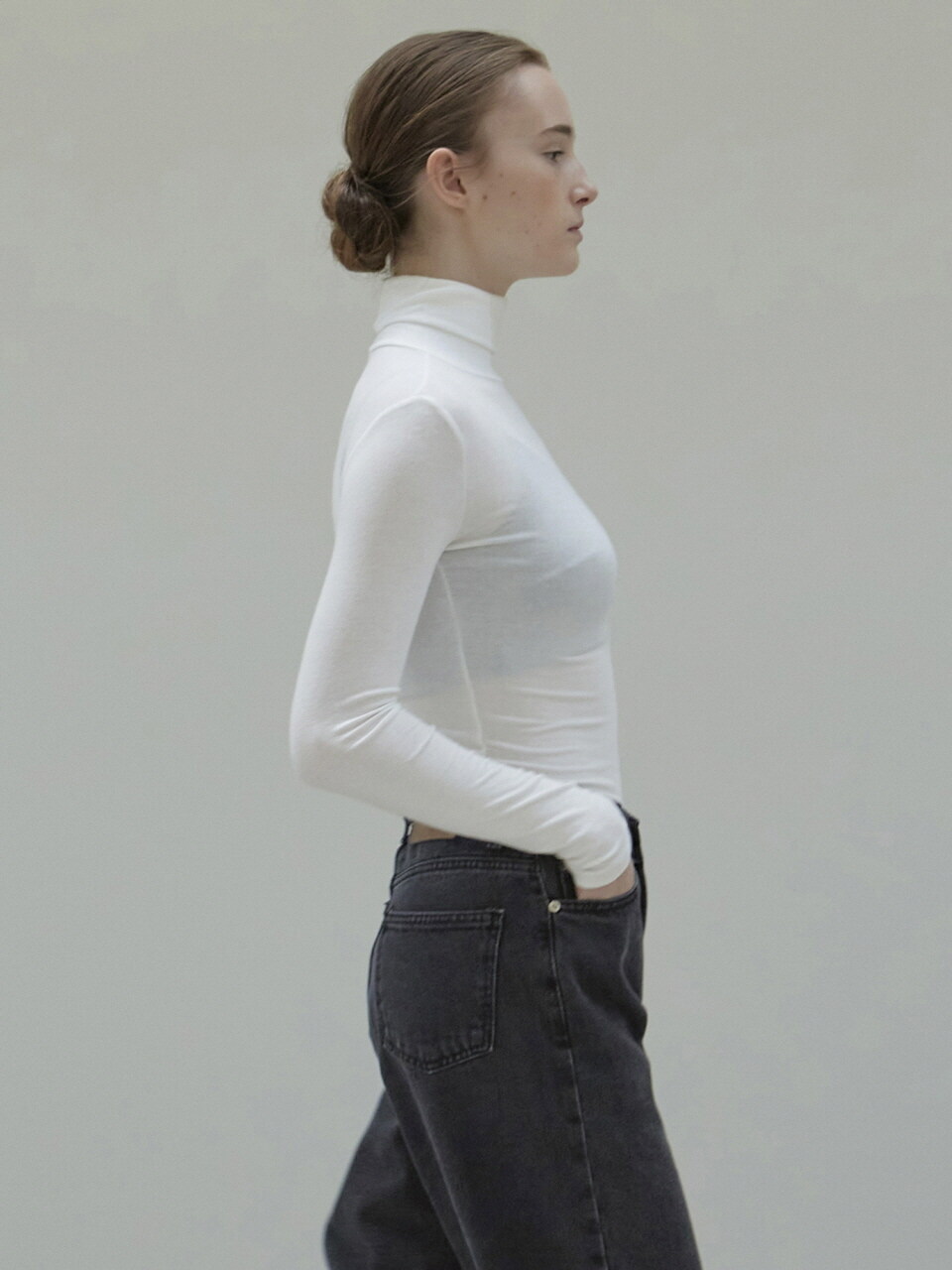 NICK&NICOLE Soft Turtleneck Knit Top
