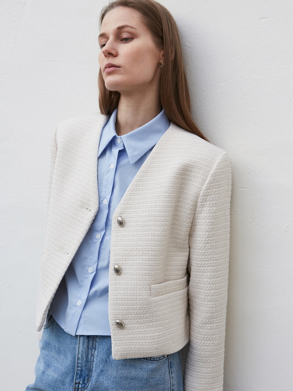 NICK&NICOLE Tweed Cropped Jacket