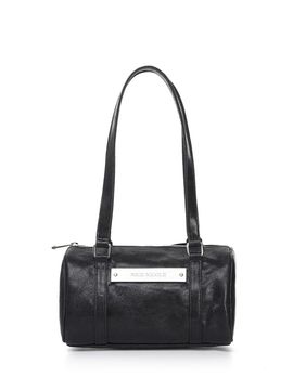 NICK&NICOLE VINTAGE LEATHER CRYSTAL MINI BOSTON BAG [CHARCOAL]