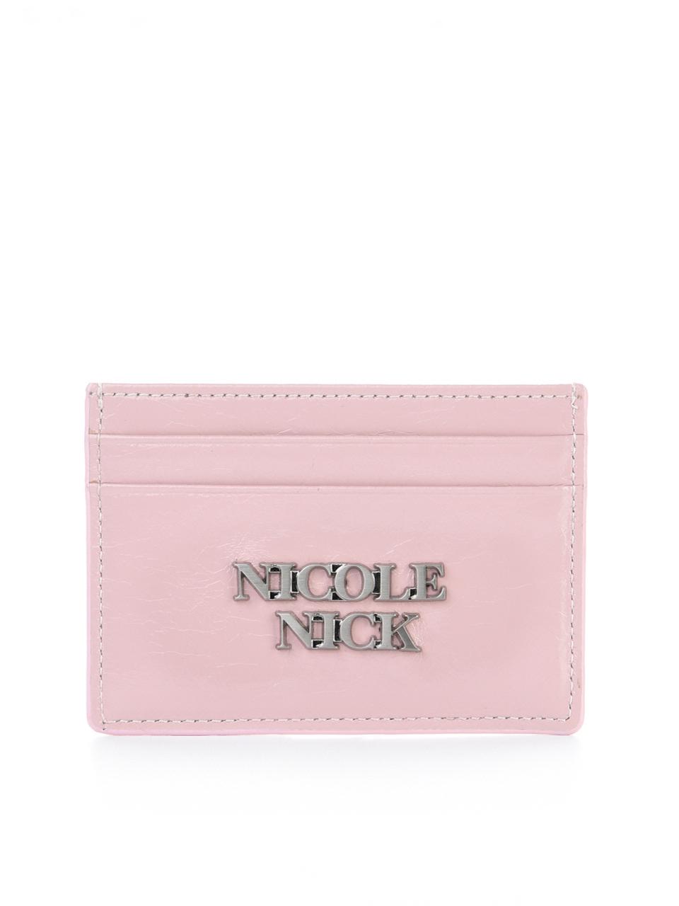 NICK&NICOLE Vintage Leather Soft Compact Wallet [Pink]