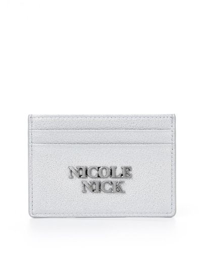 NICK&NICOLE Vintage Leather Soft Minimalist Wallet [Silver]