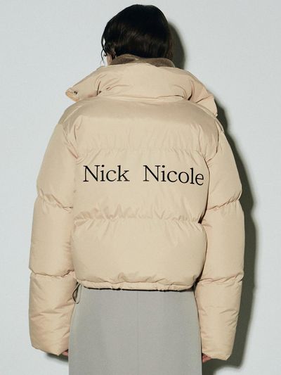 NICK&NICOLE Volume Puffer Short Cropped Jacket [Beige]