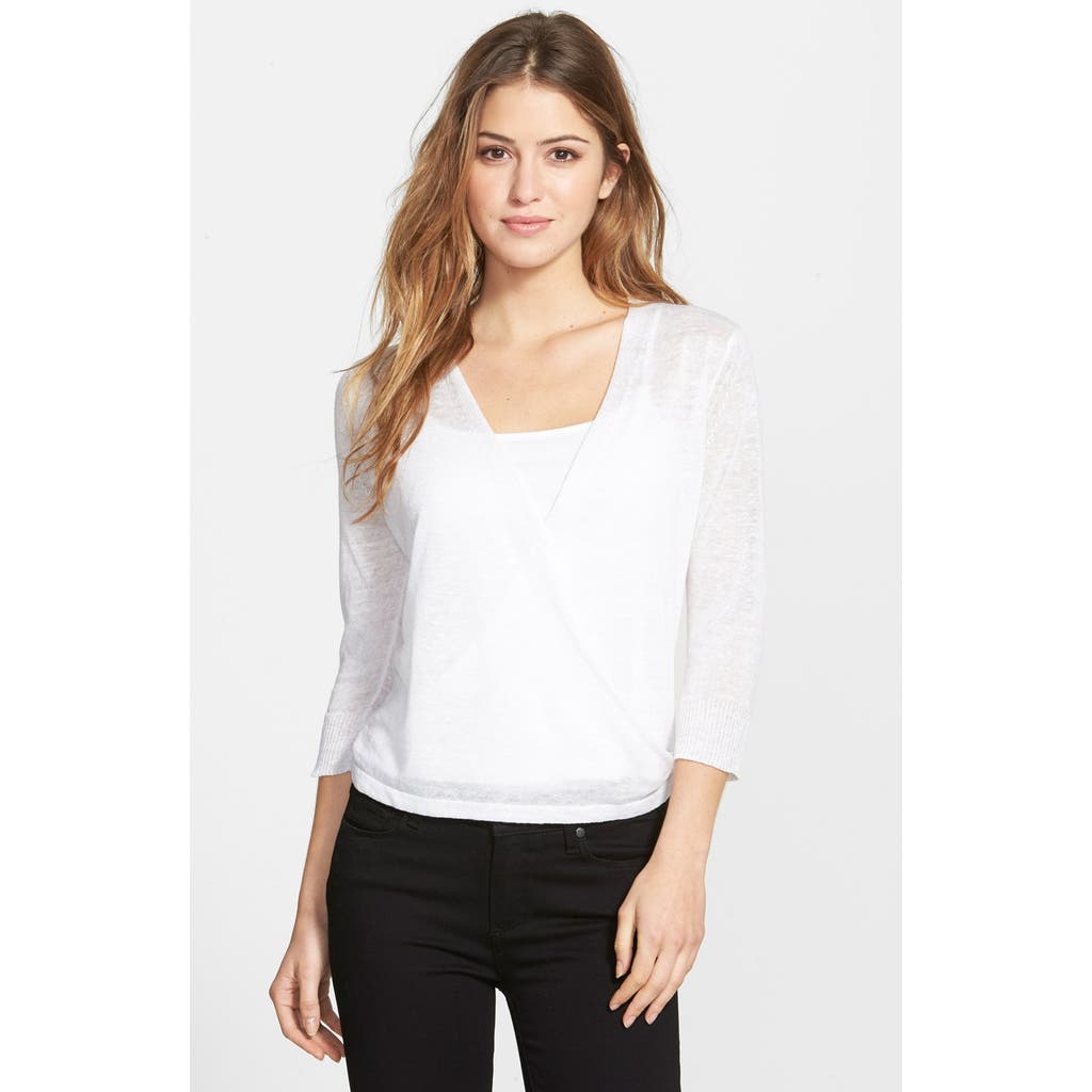 NIC+ZOE NIC+ZOE '4-Way' Convertible Three-Quarter Sleeve Cardigan