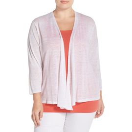 NIC+ZOE NIC+ZOE '4-Way' Three Quarter Sleeve Convertible Cardigan