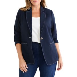 NIC+ZOE NIC+ZOE Accent Stitch Sleek Stretch Blazer
