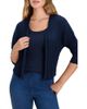 NIC+ZOE NIC+ZOE Accordion Linen Blend Rib Cardigan - 1