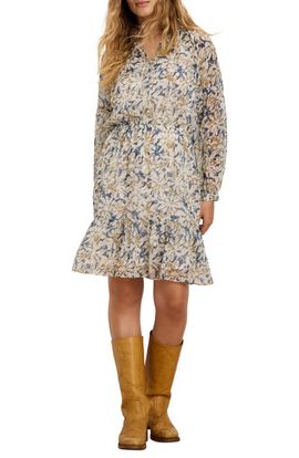 NIC+ZOE NIC+ZOE Bloomsbury Long Sleeve Chiffon Dress
