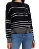 NIC+ZOE NIC+ZOE Circle Around Dotted Stripe Cotton Blend Sweater - 1