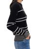 NIC+ZOE NIC+ZOE Circle Around Dotted Stripe Cotton Blend Sweater - 3