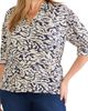 NIC+ZOE NIC+ZOE Contrast Print Top - 1