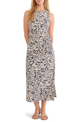 NIC+ZOE NIC+ZOE Contrast Swirl Sleeveless Midi Dress