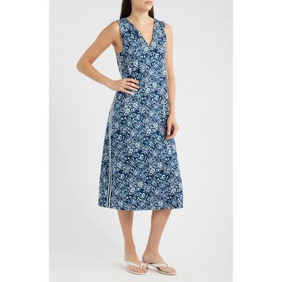 NIC+ZOE NIC+ZOE Cora Shibori Lilies Midi Dress