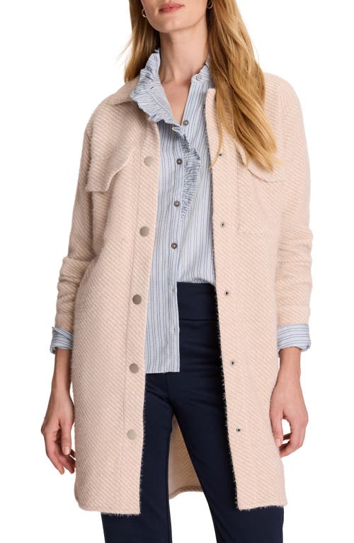NIC+ZOE NIC+ZOE Cozy Twill Jacquard Knit Shirt Jacket