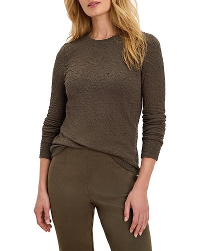 Nic+zoe Nic+Zoe Crinkle Knit Drop Shoulder Top