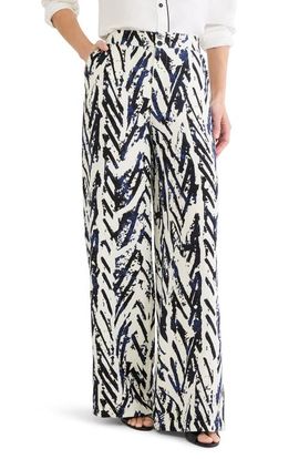 NIC+ZOE NIC+ZOE Crosshatch Linen Blend Pants
