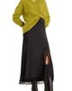 NIC+ZOE NIC+ZOE Day Gloss Lace Trim Midi Skirt - 4