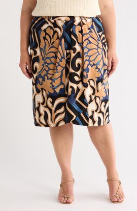 NIC+ZOE NIC+ZOE Deco Blooms Knit Skirt