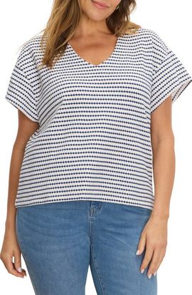 NIC+ZOE NIC+ZOE Diamond Stripe Top
