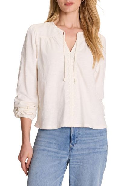 NIC+ZOE NIC+ZOE Embroidered Poet Top