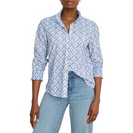 NIC+ZOE NIC+ZOE Embroidered Tile Shirt
