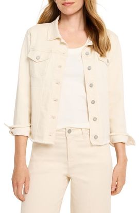 NIC+ZOE NIC+ZOE Essential Fray Hem Denim Jacket