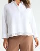NIC+ZOE NIC+ZOE Eyelet Trim Stretch Cotton Popover Shirt - 1