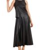 NIC+ZOE NIC+ZOE Faux Leather Seamed Midi Skirt - 4