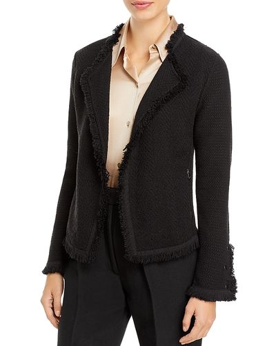 Nic+zoe Nic+Zoe Fringe Mix Knit Jacket