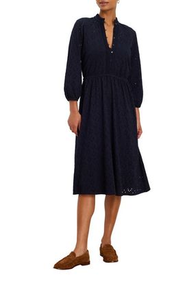 NIC+ZOE NIC+ZOE High Tea Knit Eyelet Midi Dress