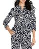 Nic+zoe Nic+Zoe Indigo Leaf Double Crepe Top - 1
