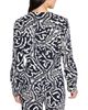 Nic+zoe Nic+Zoe Indigo Leaf Double Crepe Top - 3