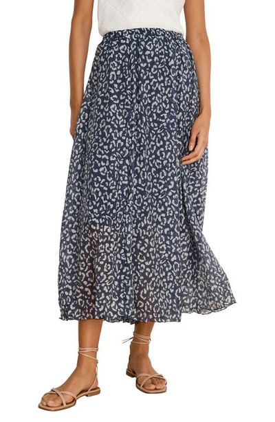 NIC+ZOE NIC+ZOE Leopard Crinkle Maxi Skirt