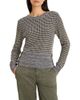 Nic+zoe Nic+Zoe Marled Tuck Round Neck Sweater - 1