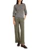Nic+zoe Nic+Zoe Marled Tuck Round Neck Sweater - 2