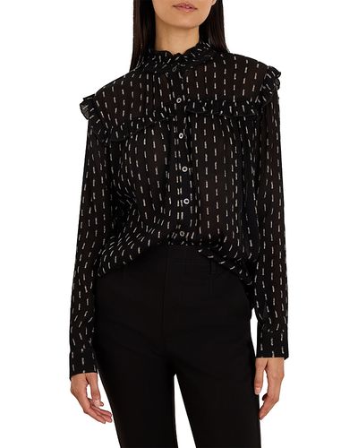 Nic+zoe Nic+Zoe Mayfair Nights Chiffon Shirt