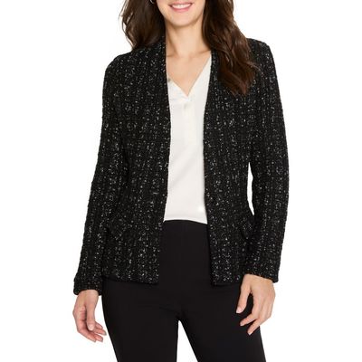 NIC+ZOE NIC+ZOE Metallic Grid Jacket
