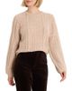 Nic+zoe Nic+Zoe Mixed Knit Puff Sleeve Sweater - 1
