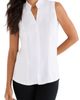 NIC+ZOE NIC+ZOE Mixed Media Sleeveless Top - 1