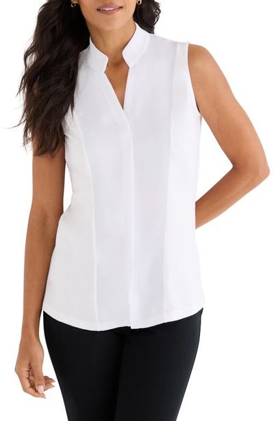 NIC+ZOE NIC+ZOE Mixed Media Sleeveless Top